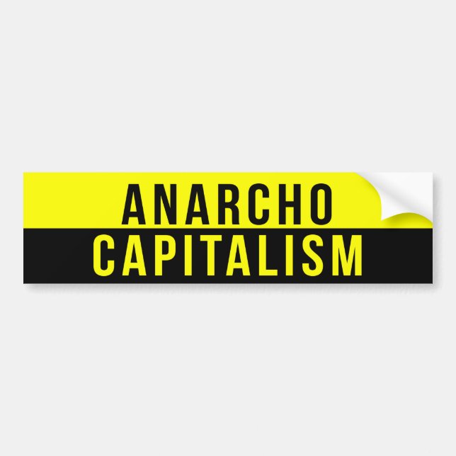 Adesivo do Anarcho Capitalismo (Frente)