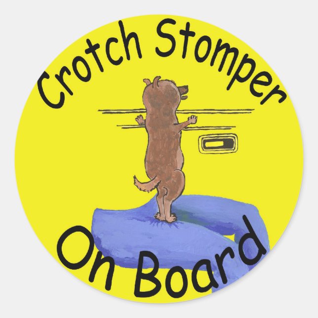 adesivo do cão-macaco (Frente)