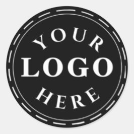 Adesivo do círculo do logotipo personalizado para