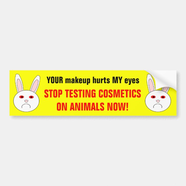 Adesivo do coelho do laboratório triste (Frente)