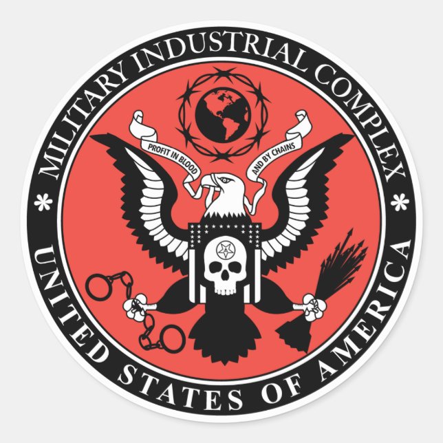 Adesivo do Complexo Industrial Militar (Frente)