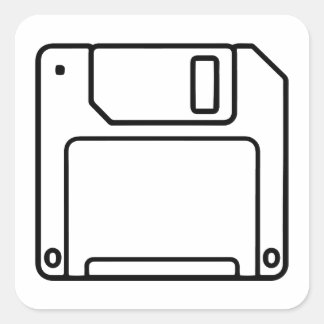 Adesivo do computador de disquete