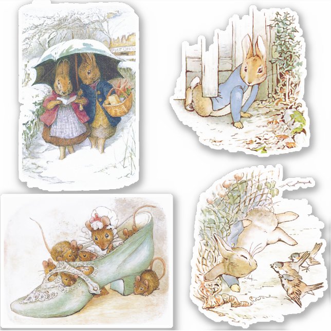 Adesivo do conjunto de coelhos de Petter (Frente)