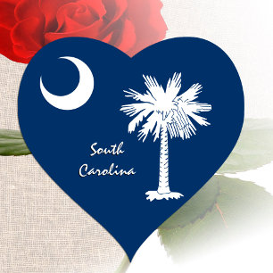 Adesivo do Coração da Carolina do Sul, Bandeira da