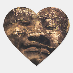 Adesivo do Coração de Buda de Angkor Wat