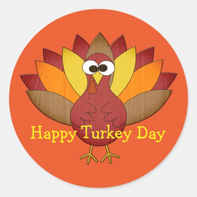 Adesivo do Dia da Turquia (Frente)