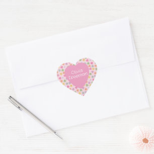 Adesivo do Dia dos Namorados Coração Personalizado