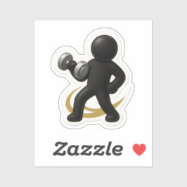 Adesivo do elevador de peso - gim e Malhação