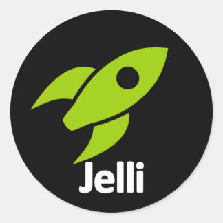 Adesivo do foguete - Preto