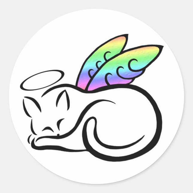 Adesivo do Gatinho Angel (Frente)