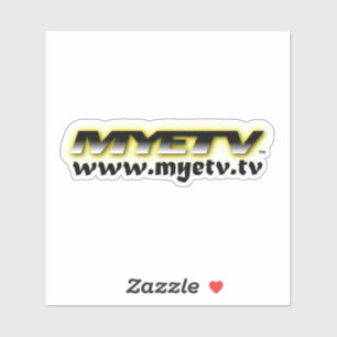Adesivo do laptop MYETV (transparente/branco)