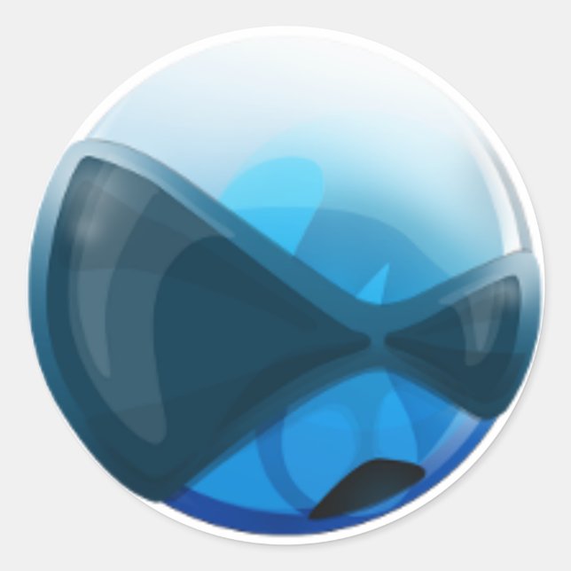 Adesivo do logotipo BSD com endurecimento redondo (Frente)