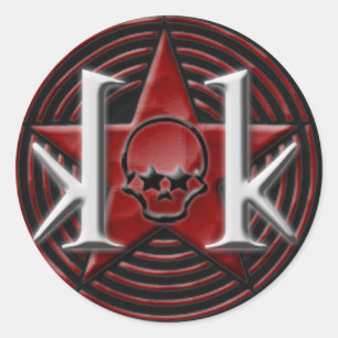 Adesivo do logotipo da estrela KK (redondo)