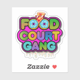 Adesivo do Logotipo da Gangue do Court de Alimenta