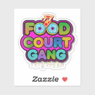 Adesivo do Logotipo da Gangue do Court de Alimenta