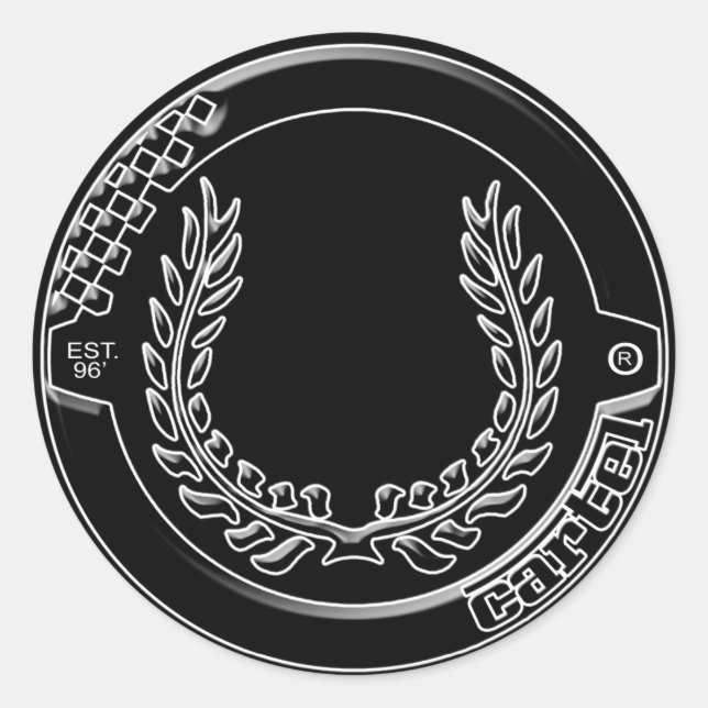 Adesivo do logotipo do cartel Crome (Frente)