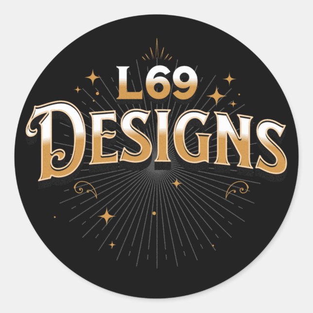 Adesivo do logotipo dos DESIGNS L69 (Frente)