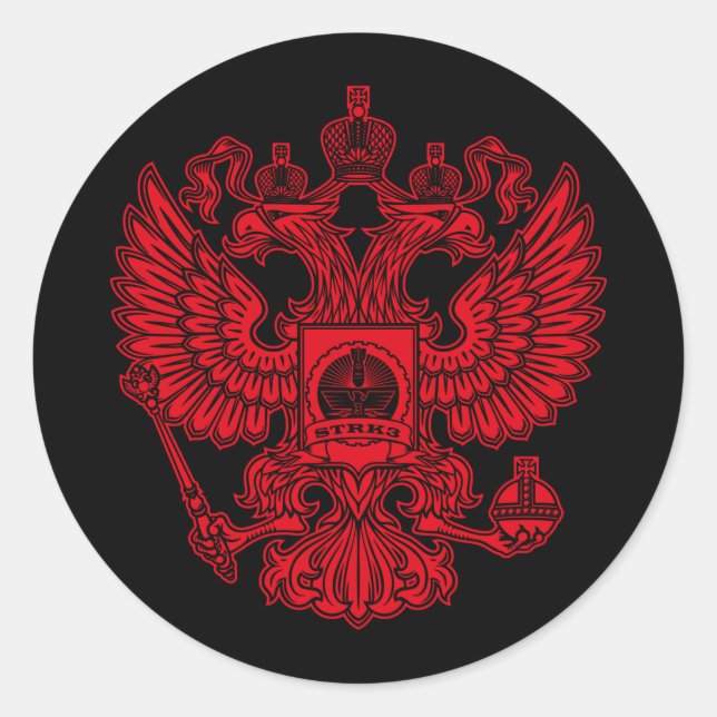 Adesivo do logotipo Strk3 Crest (Frente)