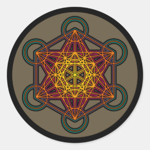 adesivo do metatron cube mandala
