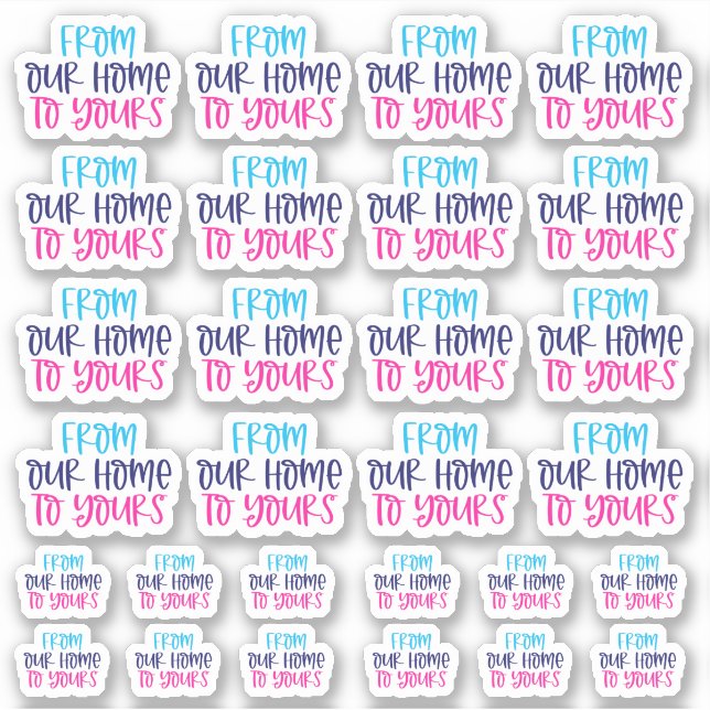 Adesivo Do nosso lar para o seu vinil Sticker (Frente)