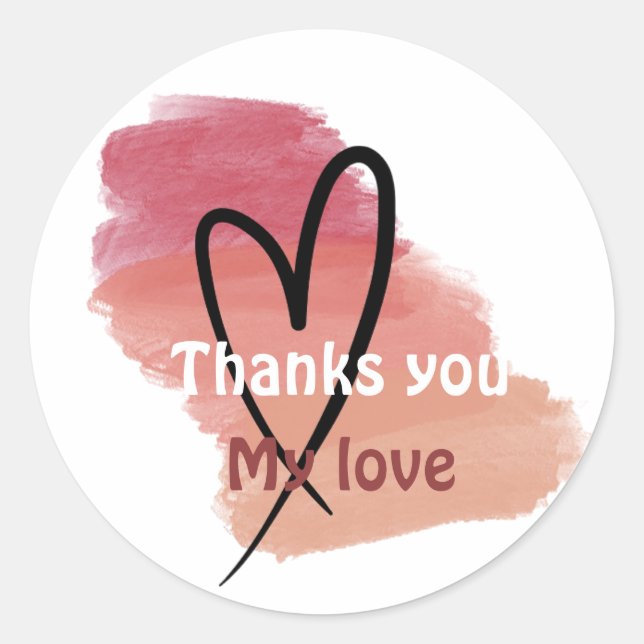 adesivo do obrigado (Frente)