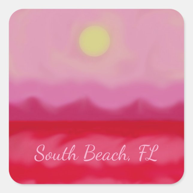 Adesivo do Oceano Vermelho (Frente)