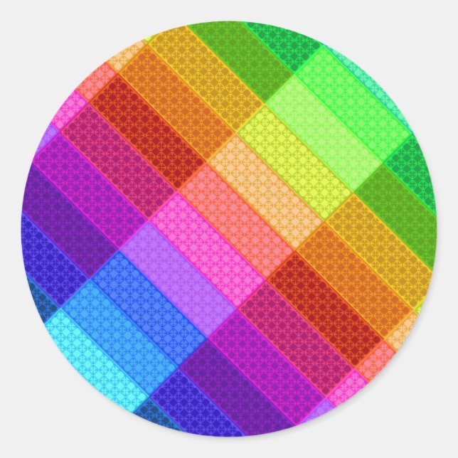 Adesivo do orgulho do arco-íris (Frente)