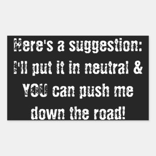 adesivo do para-choques não me encoste