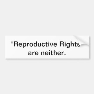 Adesivo do para-choques pró-vida