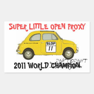 adesivo do participante SLOP