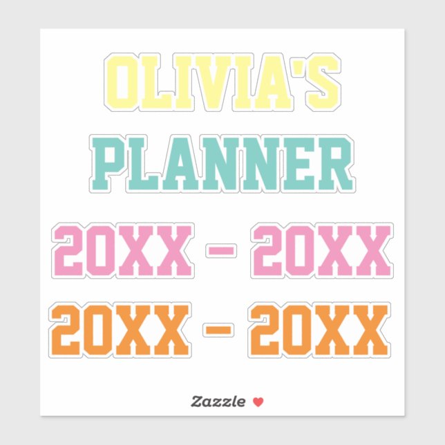 Adesivo do Planner (Folha)