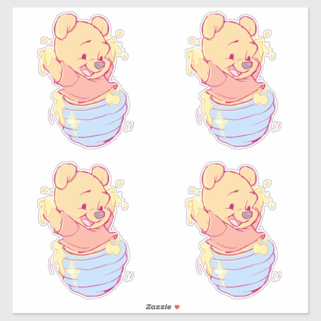 Adesivo do Pooh (Folha)