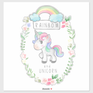 Adesivo do Rainbow Unicorn