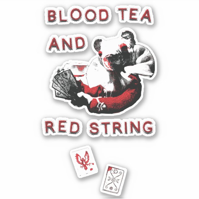 Adesivo do Rato de Blood Tea and Red String (Frente)