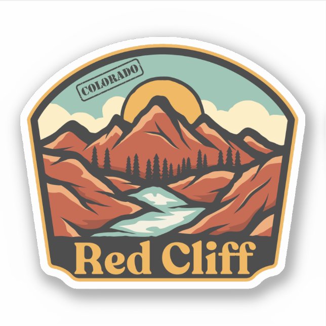 Adesivo do Red Cliff, Colorado (Frente)