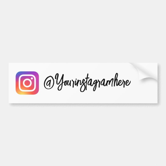 Adesivo do Script de Identificador do Instagram (Frente)