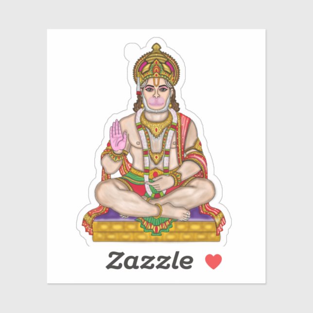 Adesivo do Senhor Hanuman (Folha)