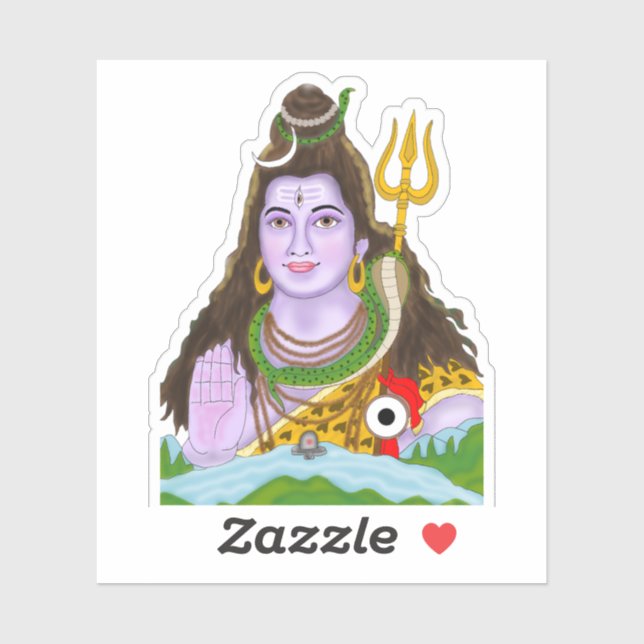 Adesivo do Senhor Shiva (Folha)