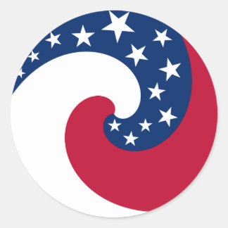 Adesivo do sinalizador do círculo