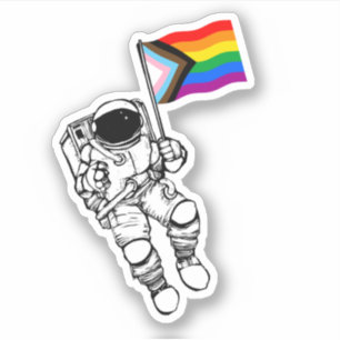Adesivo do Sinalizador do Orgulho de Progresso do
