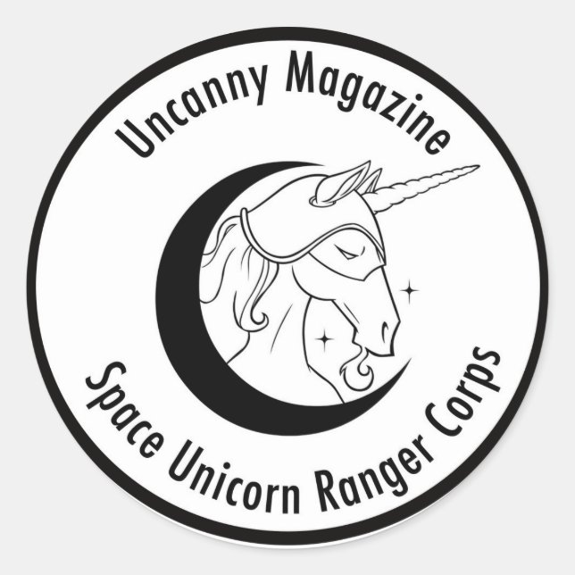 adesivo do Space Unicorn Ranger Corps (Frente)