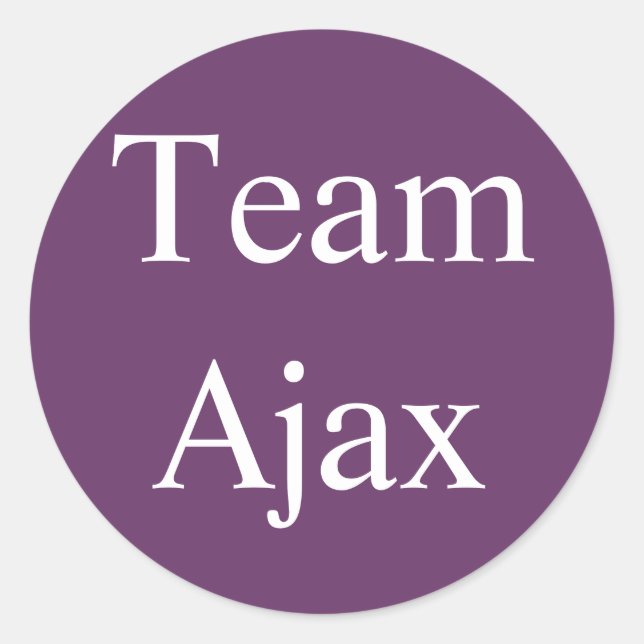 Adesivo do Team Ajax (Frente)