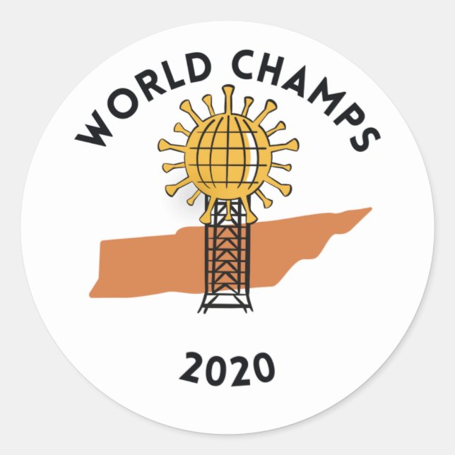 adesivo do Tennessee coronavirus (Frente)