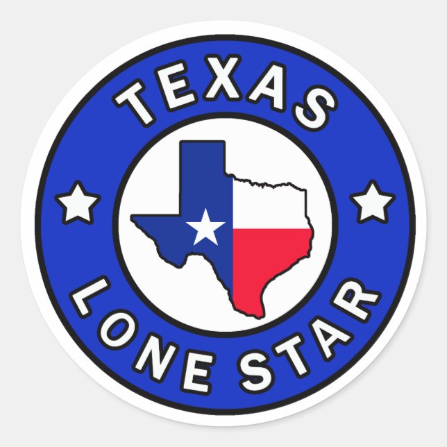 Adesivo do Texas Lone Star (Frente)