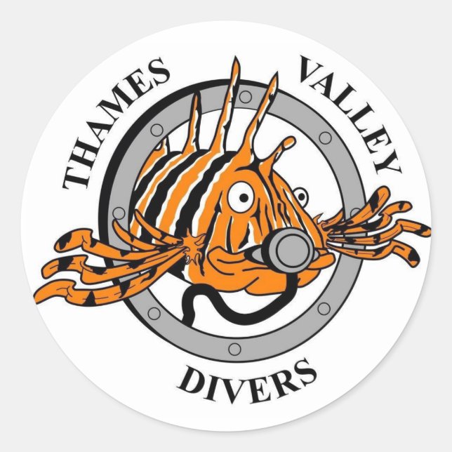 adesivo do Thames Valley Divers (Frente)