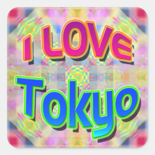 Adesivo do Tokyo Festival 3 "I LOVE Tokyo"