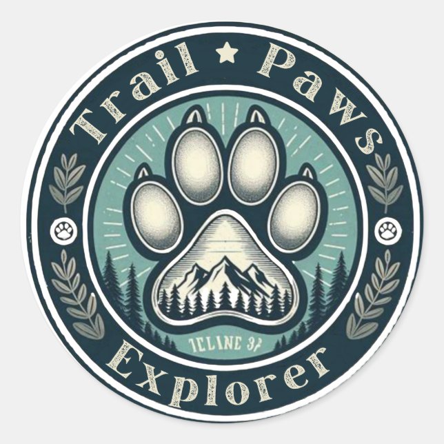 Adesivo do Trail Paws Explorer (Frente)