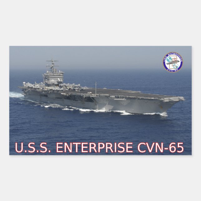 Adesivo do USS Enterprise CVN-65 (Frente)