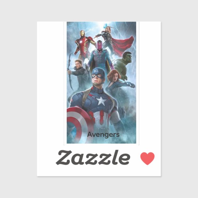 Adesivo do Vingadores (Folha)
