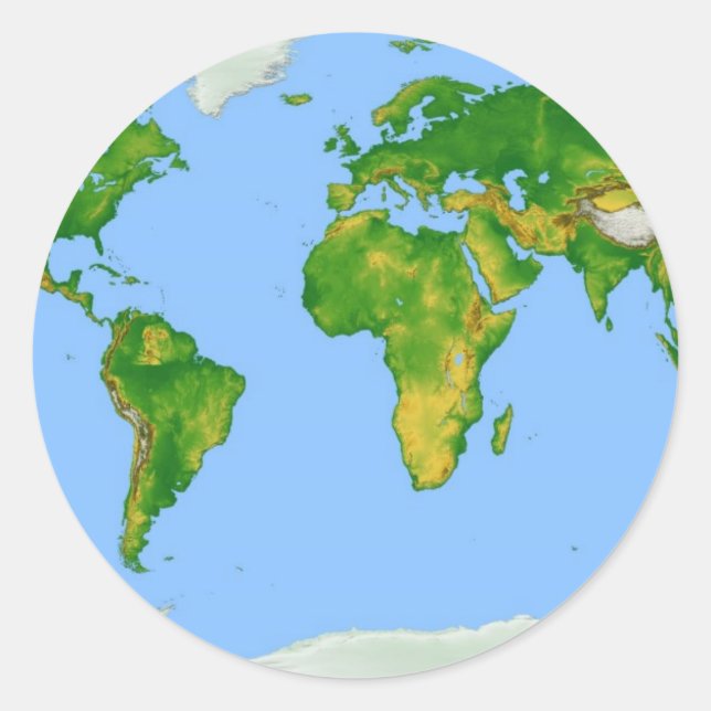 Adesivo do World Map Round (Frente)